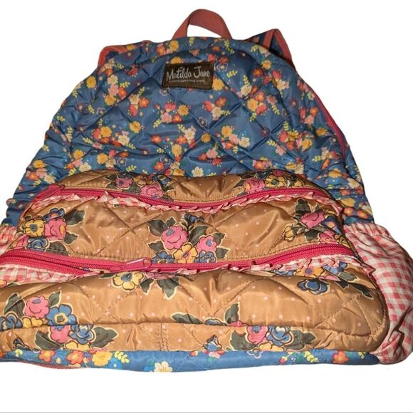 Matilda Jane floral print patchwork backpack - Picture 3 of 9